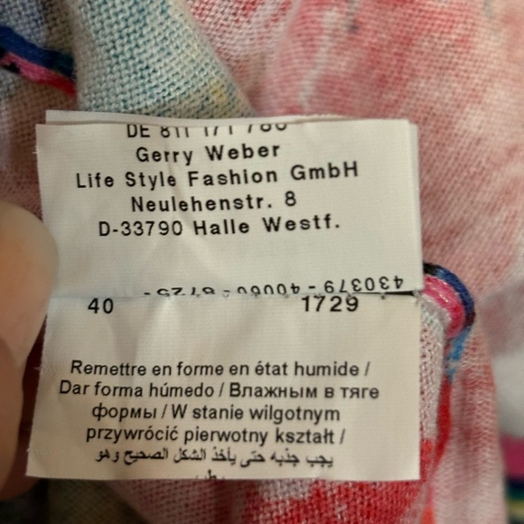 GERRY WEBER Floral Zip Cardigan Lightweight Jacket - Picture 10 of 13